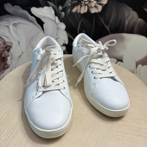 Jimmy Choo White Leather Sneakers - Size 40 | 9 - Picture 1 of 6